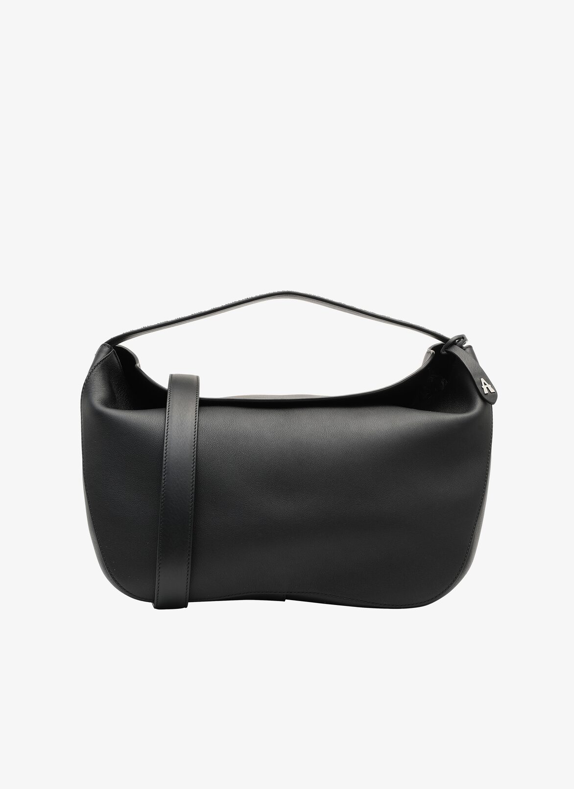 MIRABELE MEDIUM CUIR SOFT+ARABESQUE STRAP BLACK ALAÏA BLACK  MIRABELE MEDIUM CUIR SOFT+ARABESQUE STRAP BLACK